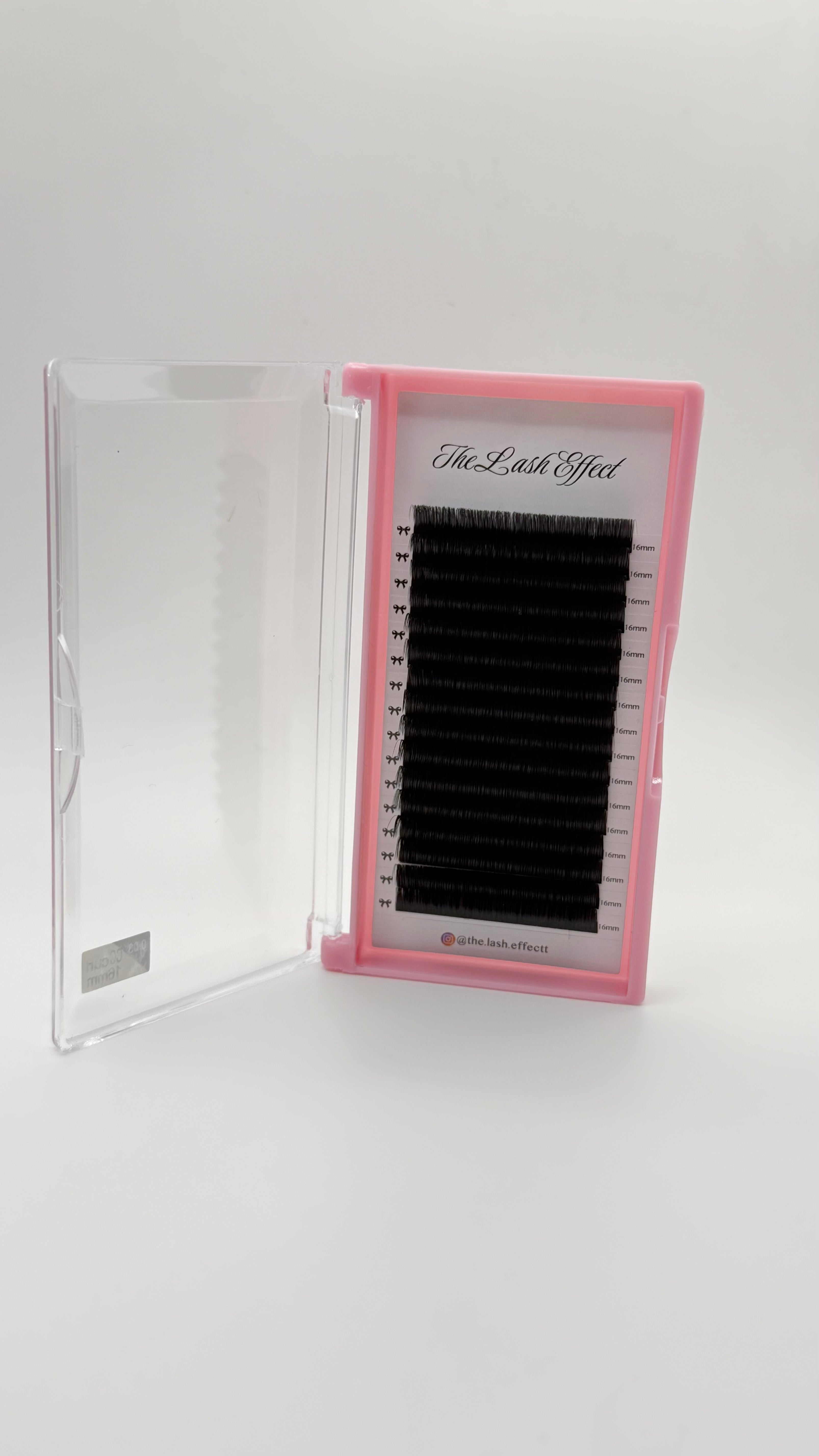 0.3 matte black lash trays